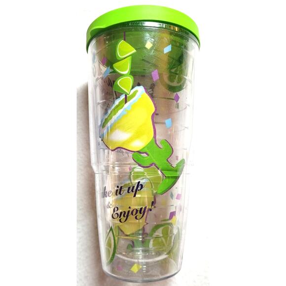 Tervis Margarita on the Rocks Double Wall Insulated Recipe 24 oz Tumbler w/Lid - Picture 2 of 5